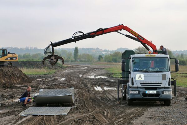 Wege/Befestigung für Baumaschinen