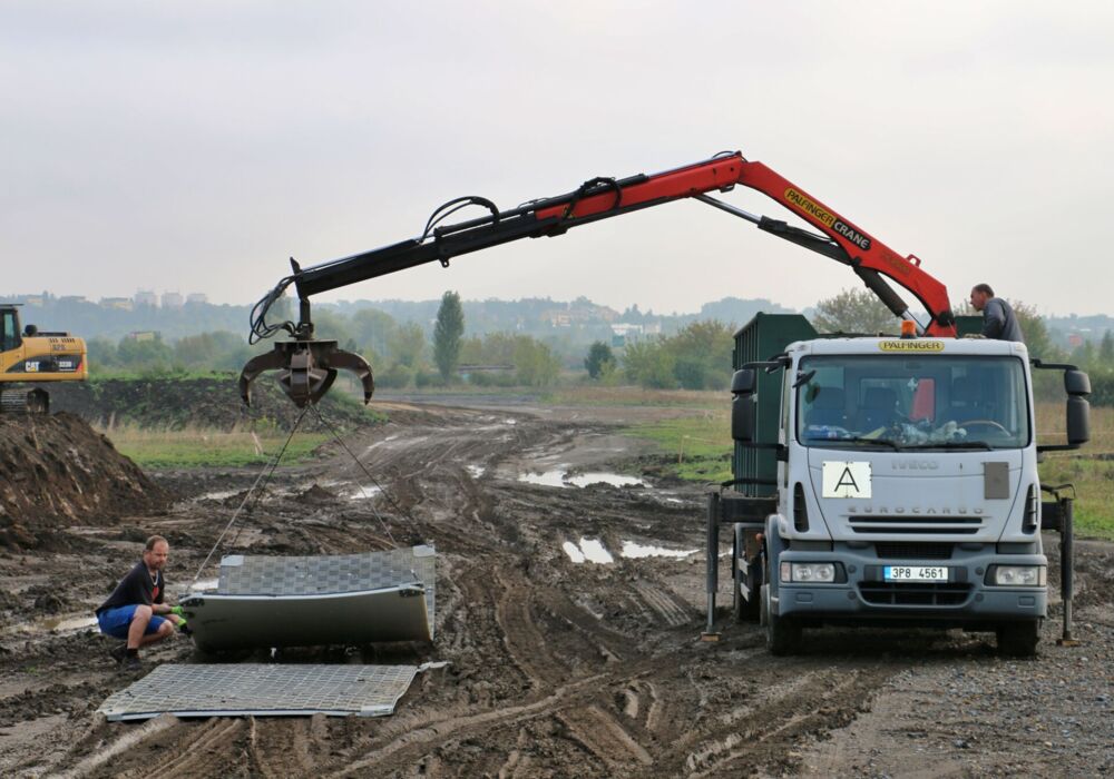 Wege/Befestigung für Baumaschinen